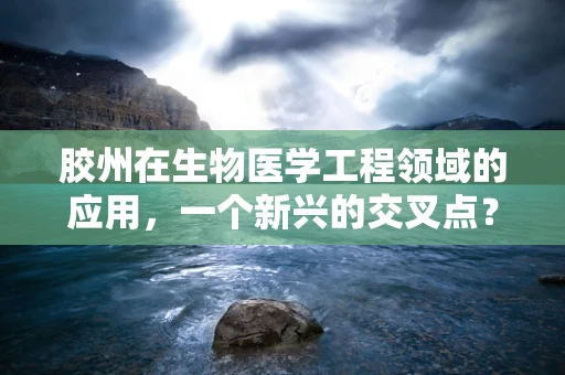 胶州在生物医学工程领域的应用，一个新兴的交叉点？