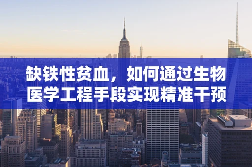 缺铁性贫血，如何通过生物医学工程手段实现精准干预？