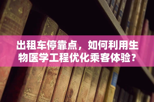 出租车停靠点，如何利用生物医学工程优化乘客体验？