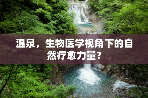 温泉，生物医学视角下的自然疗愈力量？