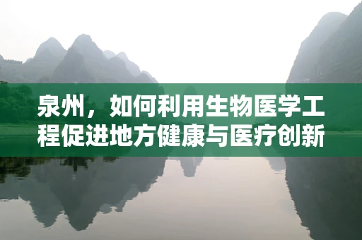 泉州，如何利用生物医学工程促进地方健康与医疗创新？