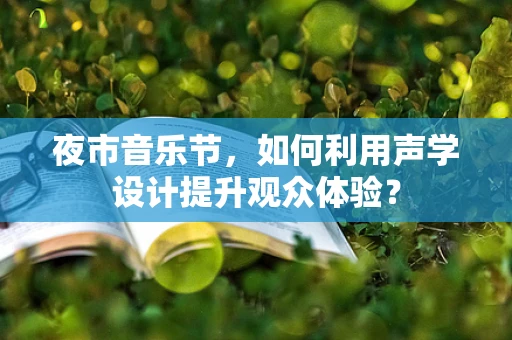 夜市音乐节，如何利用声学设计提升观众体验？