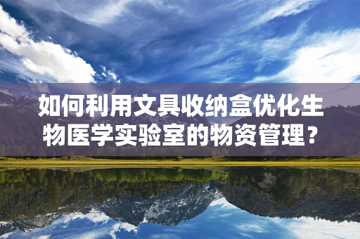 如何利用文具收纳盒优化生物医学实验室的物资管理？