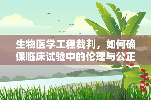 生物医学工程裁判，如何确保临床试验中的伦理与公正？