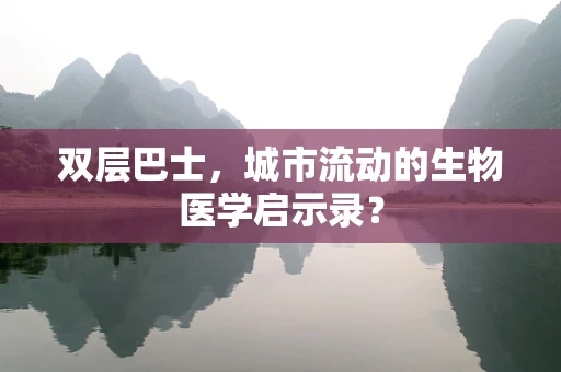 双层巴士，城市流动的生物医学启示录？