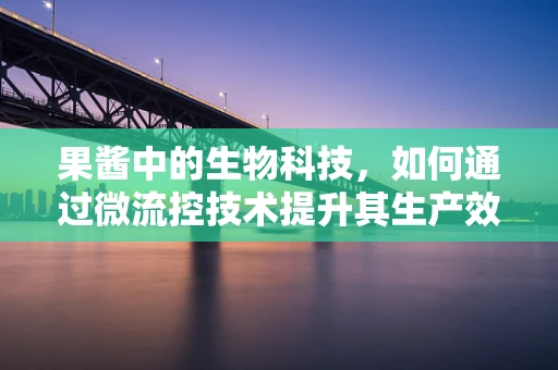 果酱中的生物科技，如何通过微流控技术提升其生产效率与质量控制？