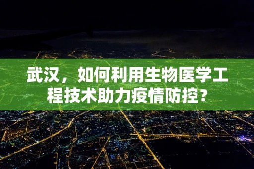 武汉，如何利用生物医学工程技术助力疫情防控？