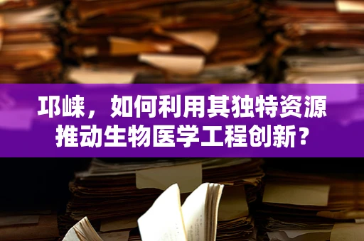 邛崃，如何利用其独特资源推动生物医学工程创新？