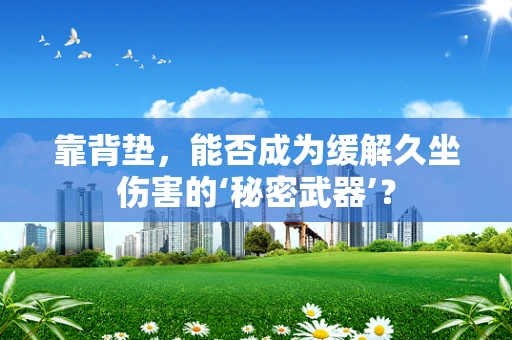 靠背垫，能否成为缓解久坐伤害的‘秘密武器’？