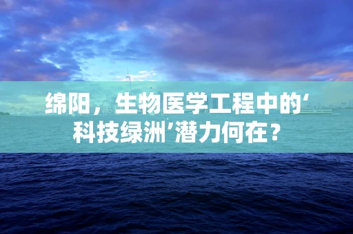 绵阳，生物医学工程中的‘科技绿洲’潜力何在？