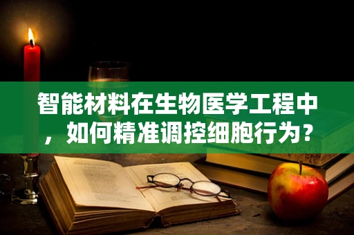 智能材料在生物医学工程中，如何精准调控细胞行为？