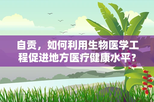 自贡，如何利用生物医学工程促进地方医疗健康水平？