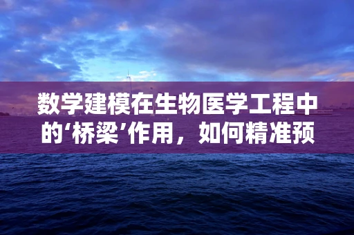 数学建模在生物医学工程中的‘桥梁’作用，如何精准预测疾病发展？